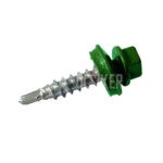 Fűzőcsavar, önfúró hatlapfejű, zöld, RAL 6005 (50 db)
