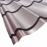 Szinuszhullámos cserepeslemez, barna MATT, RAL 8017 MATT