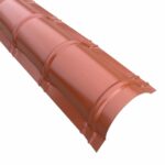 Íves gyári kúpelem, téglavörös, RAL 8004, 200cm