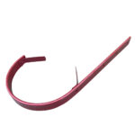 Hajlított csatorna tartó vas, RAL3009 Bordó