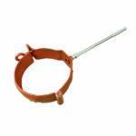 Csatorna bilincs + szár, RAL 8004, Téglavörös