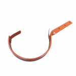 Csavart szárú csatorna tartó vas, RAL8004 Téglavörös